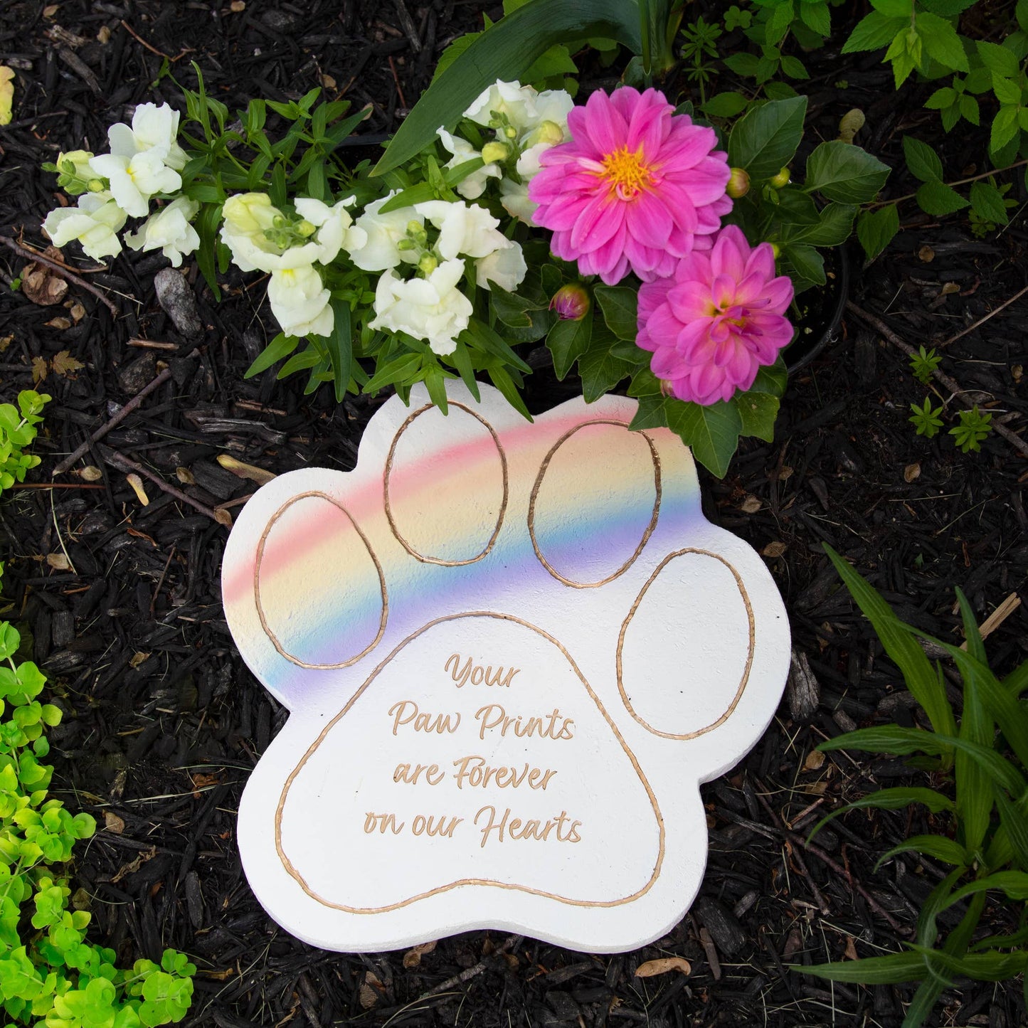 Pawprints - 11" Pawprint Garden Stone
