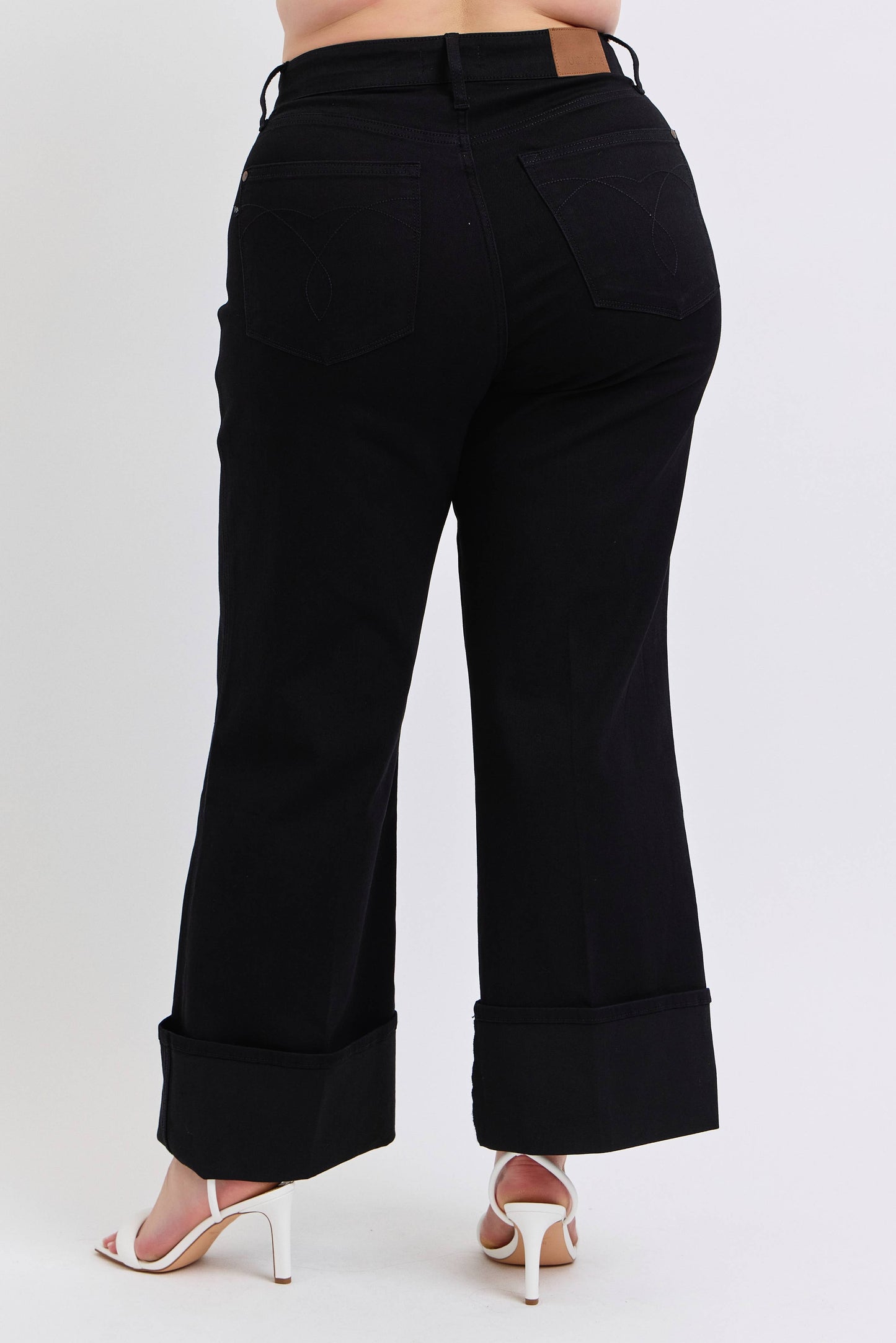 PLUS HW Retro Wide Cuffed Leg Judy Blue