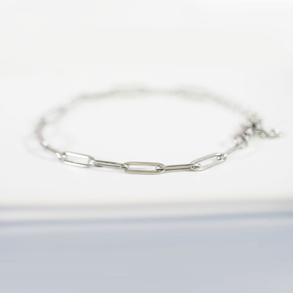 The Vault Paperclip Bracelet - Silver|1304