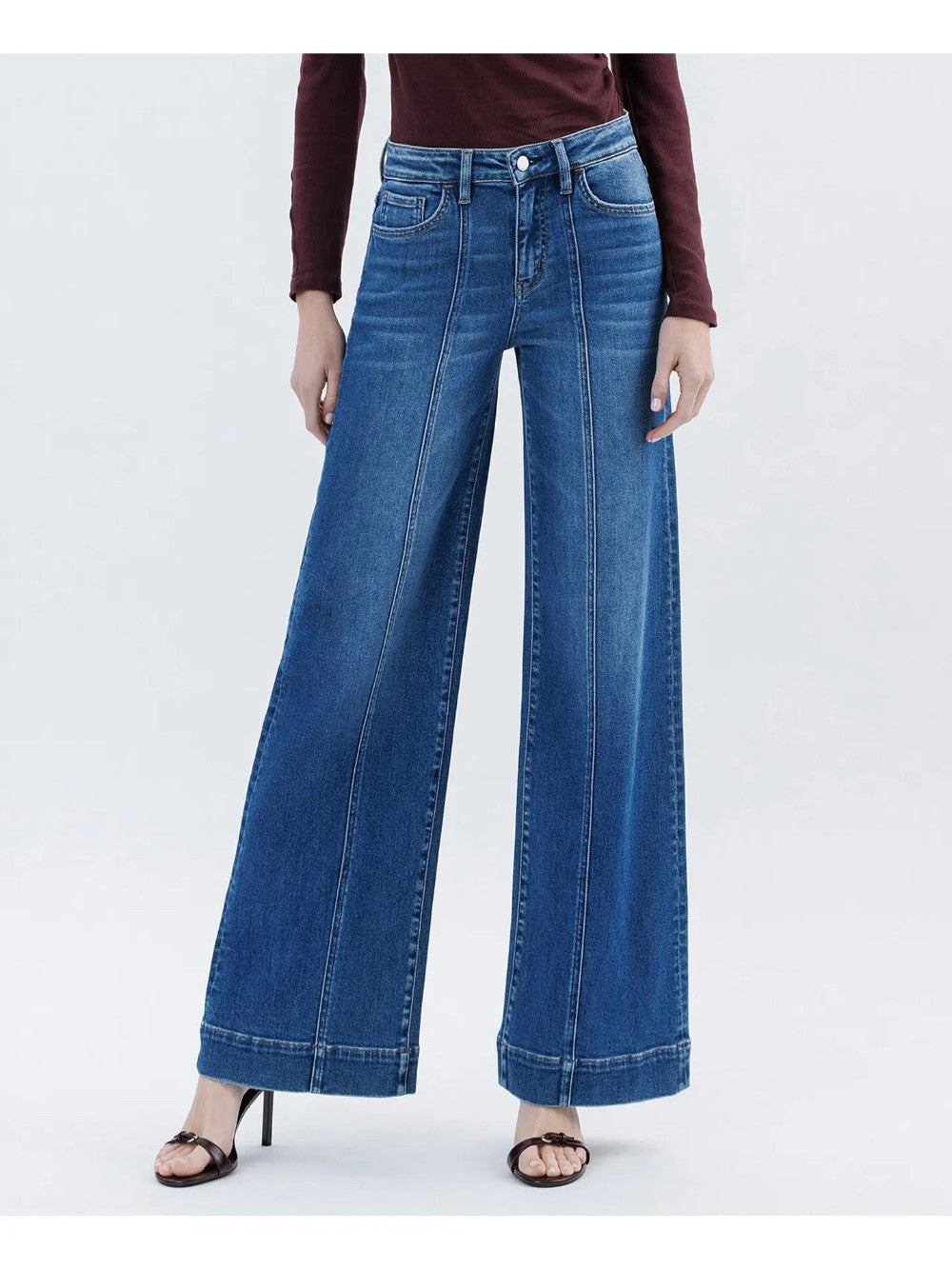 High Rise Trousers Extreme Wide Leg|6054