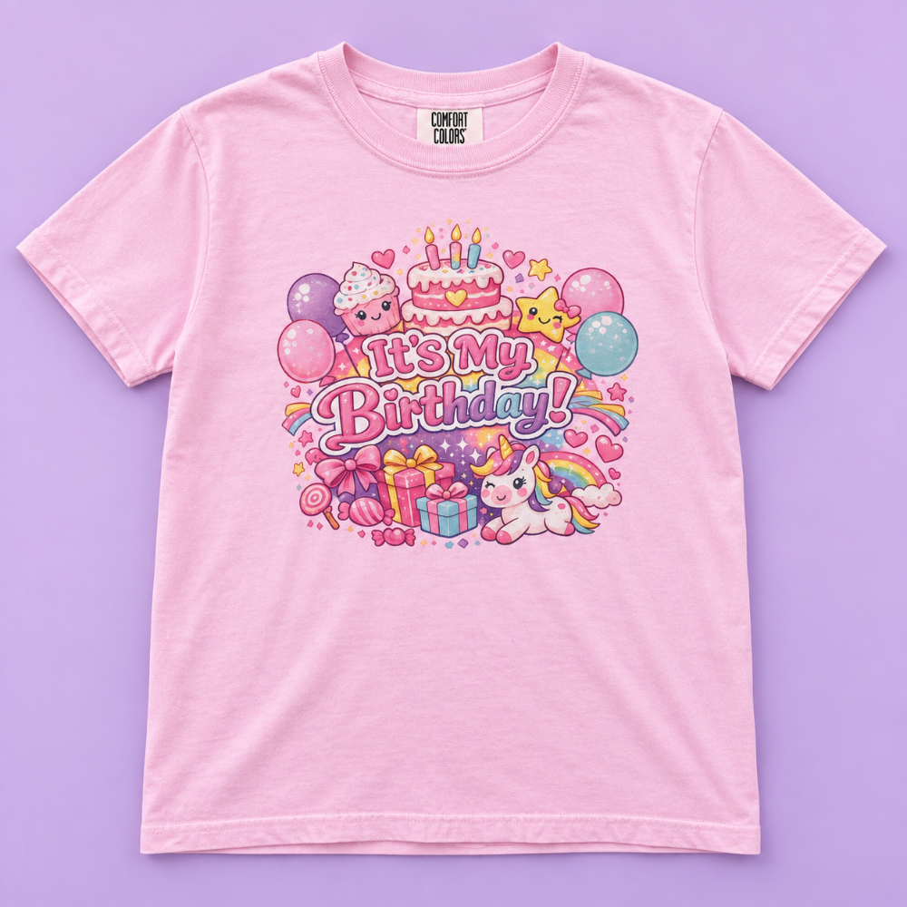 It's My Birthday! Glitter Tee|9022