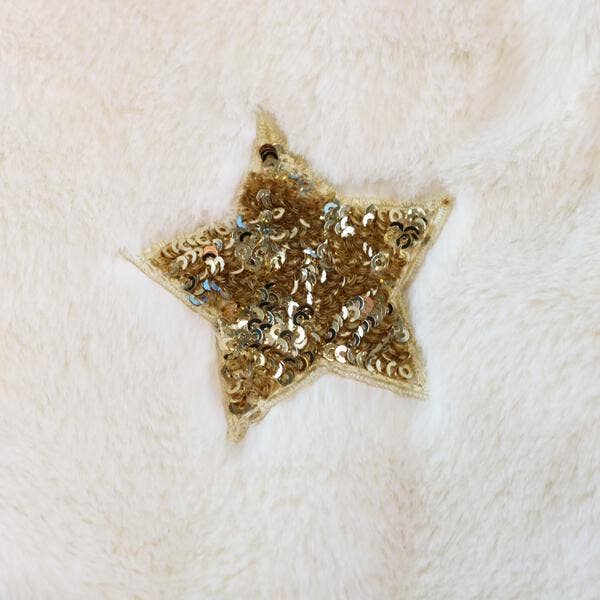Sequin Star Furry Vest