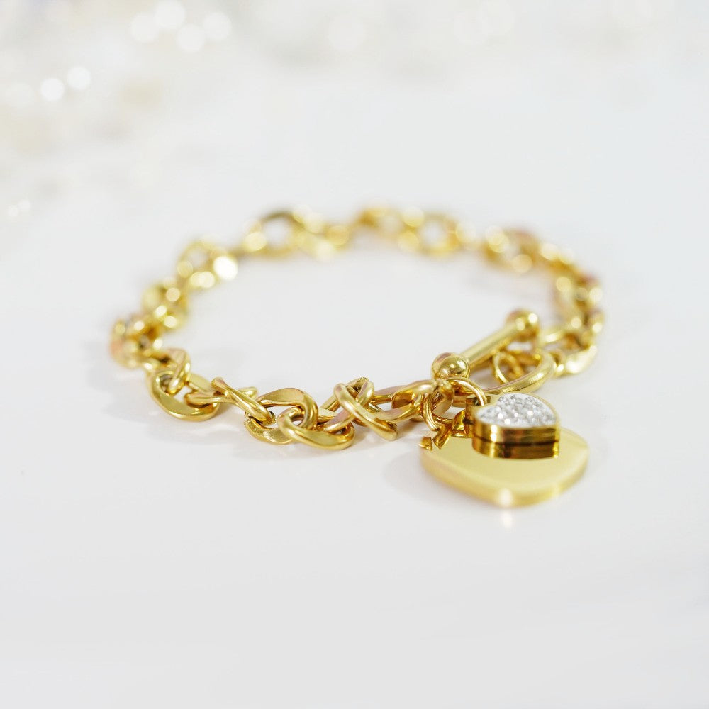 Margot Heart Toggle Bracelet|1310