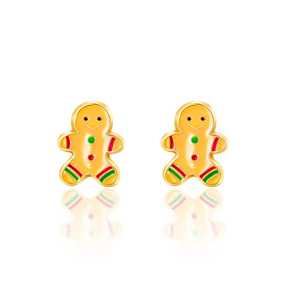 Gingerbread Man | Cutie Stud Earrings | Christmas 2025