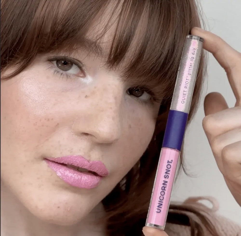 Quiet Riot | Baby Pink-Hush | Glitter Lip Duo | Lip Paint|8960