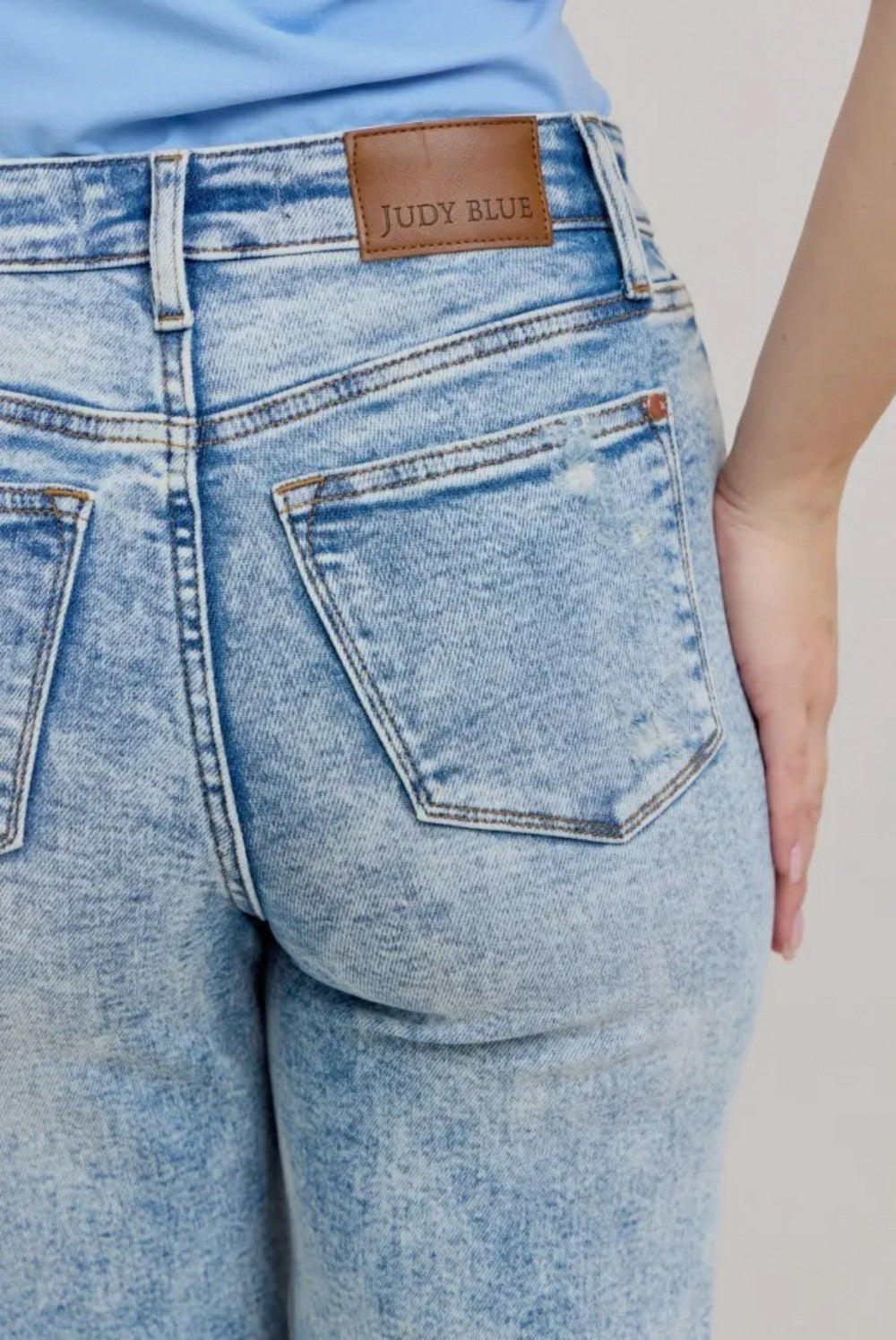 Mineral Wash High Waisted Distressed 90's Straight|947