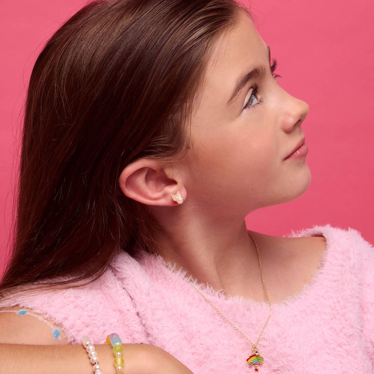 Pink Chic Bow Cutie Stud Earrings