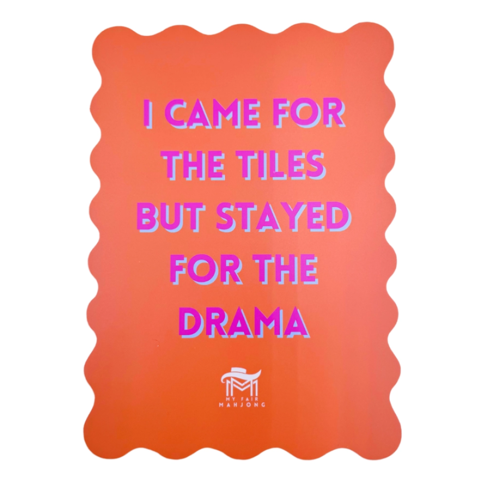 Mahjong Shuffle Card | Stayed For The Drama|8263