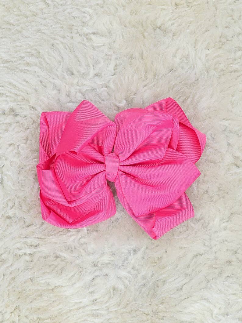 6.5 Inch Double Layer Bow - Multiple Colors!