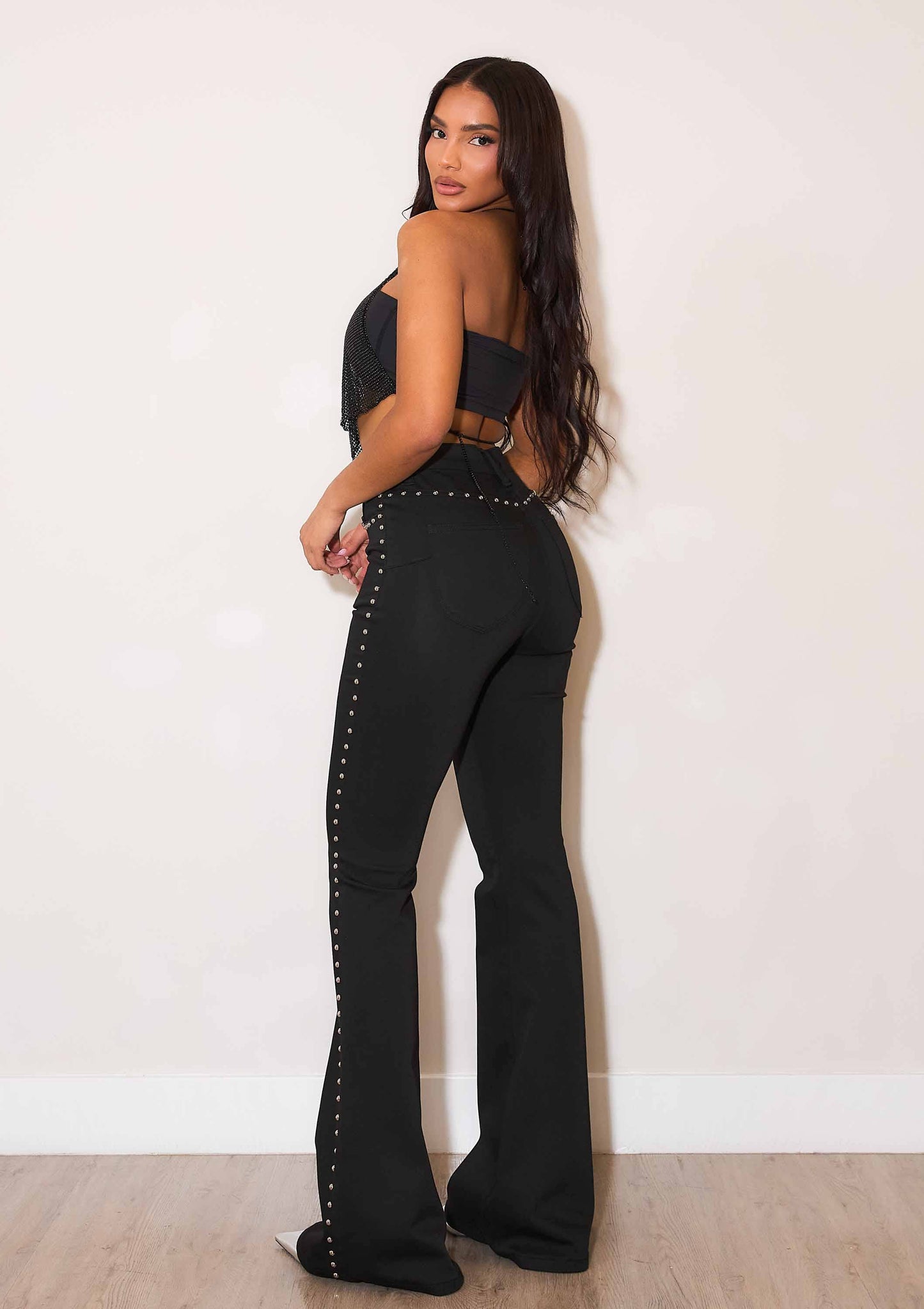 Miley Flare Jeans With Studs