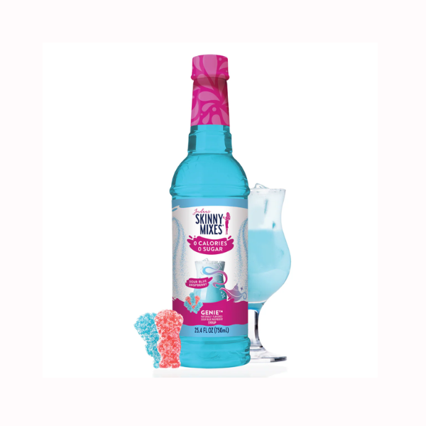 Sugar Free (Genie) Sour Blue Raspberry Syrup|5569