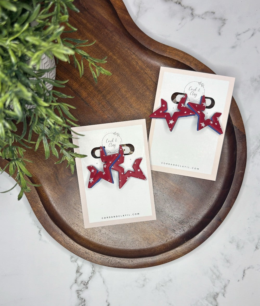 Double Sided Star Hoops NF|7918