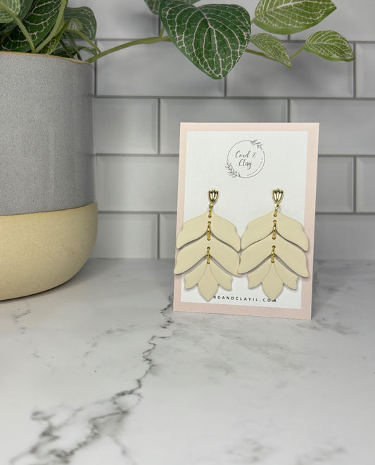 White Botanical Dangles|1583