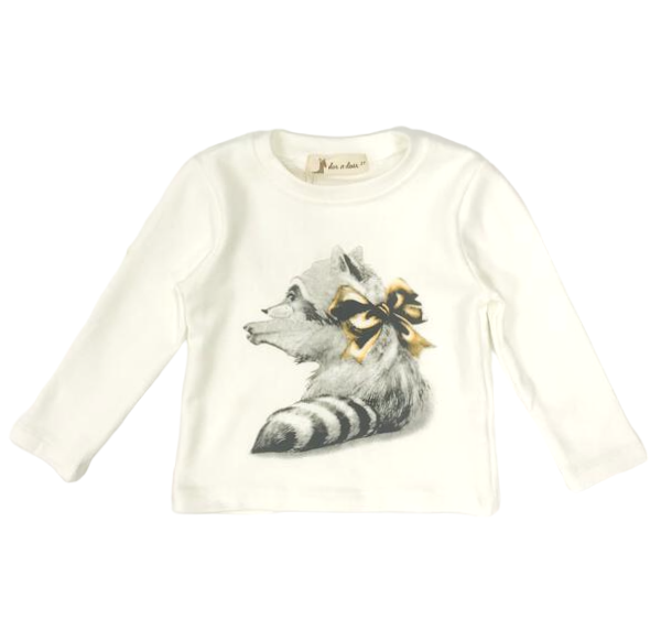 Sweet Raccoon Print Top