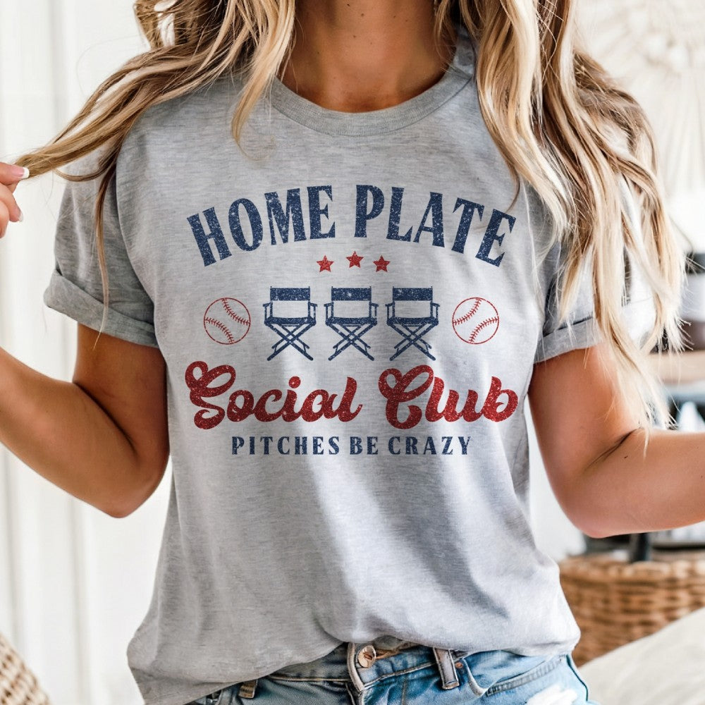 Baseball Home Plate Social Club Tee|1885