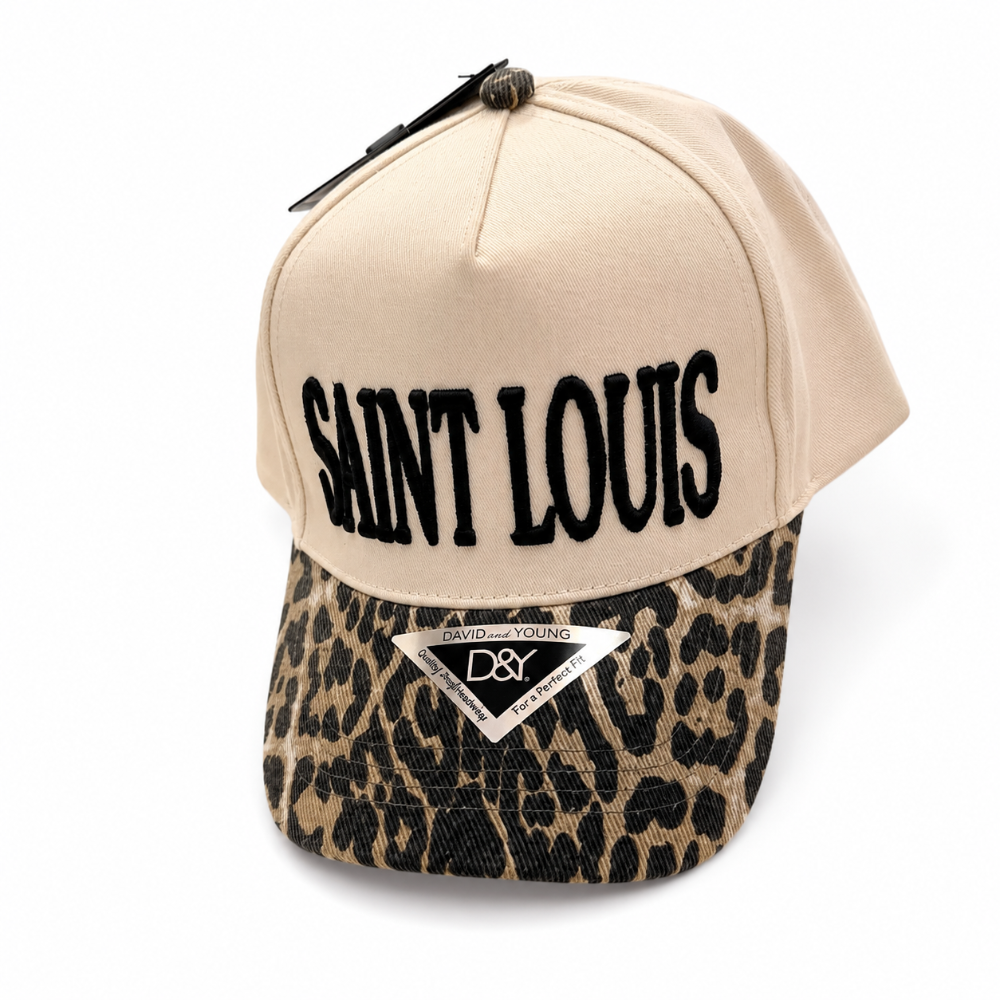 Saint Louis Leopard Embroidered Hat|7982