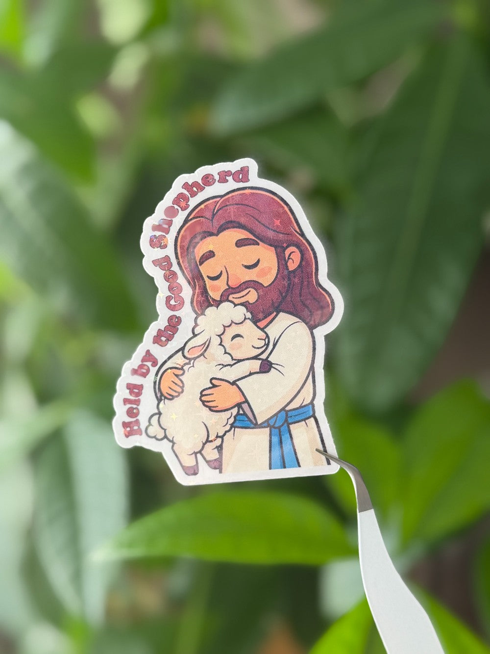 Sticker Held by the Good Sheperd|7432