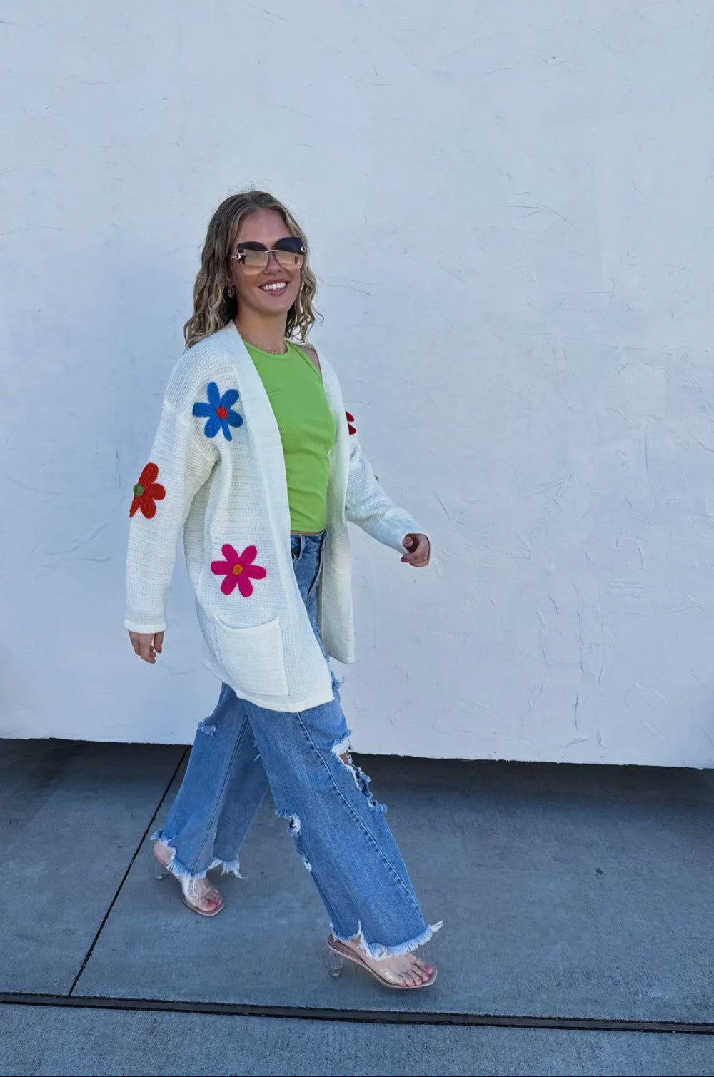 Harmony Flower Knit Cardigan|920