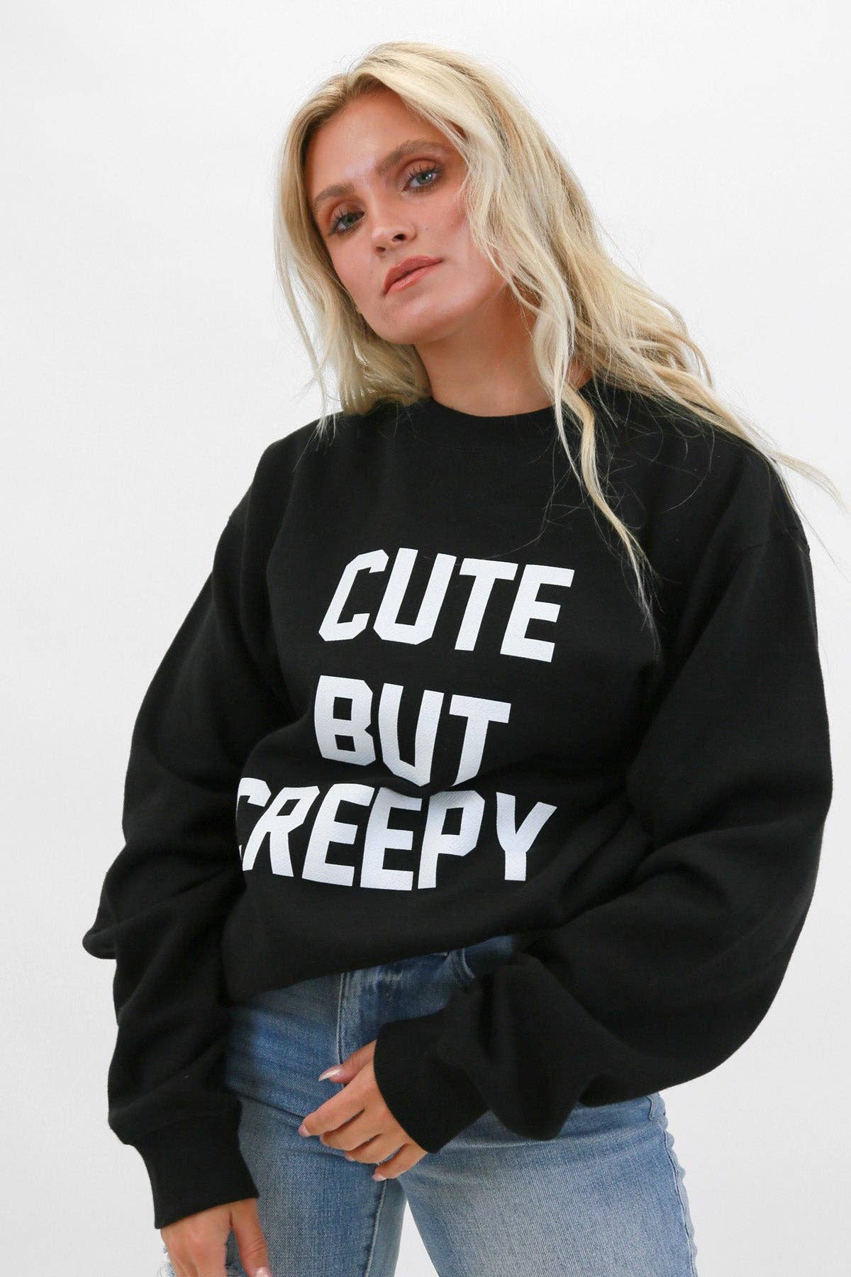 Cute But Creepy Puff Oversized Sweatshirt