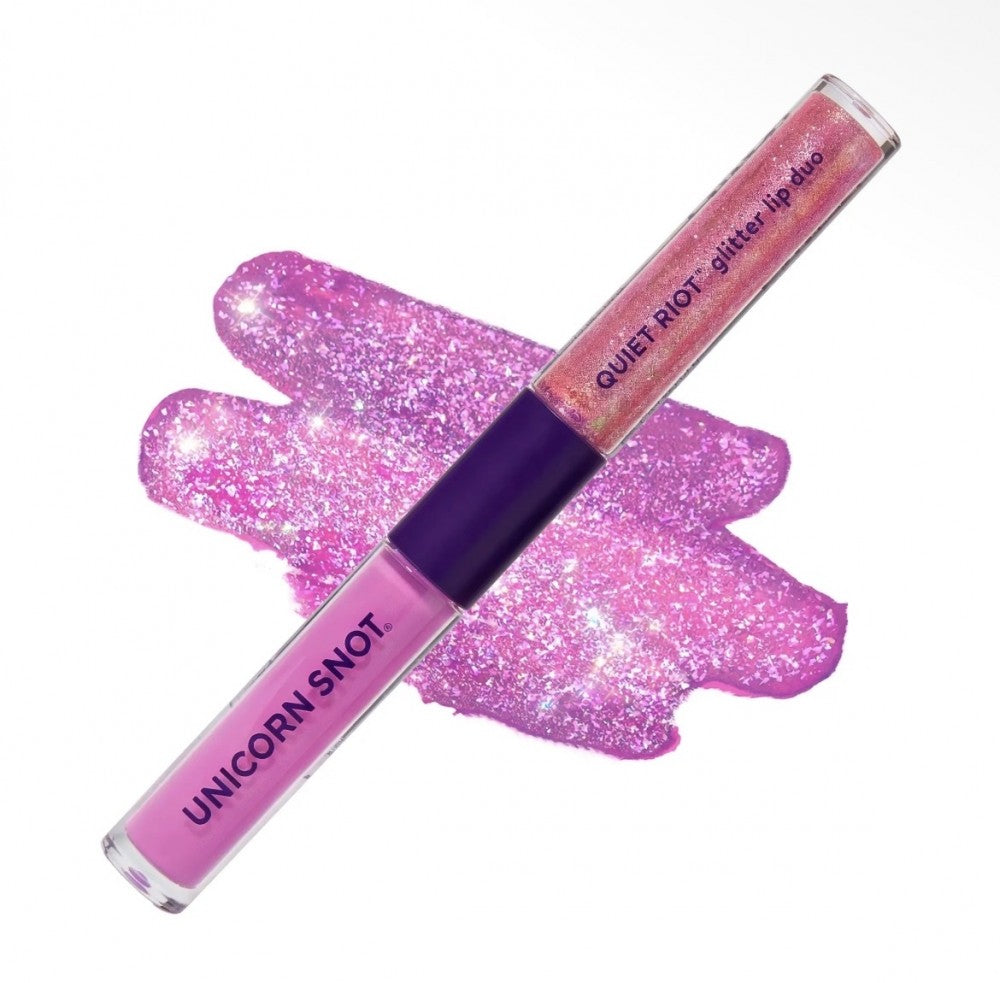 Quiet Riot | Warm Purple-Gush | Glitter Lip Duo | Lip Paint|8962