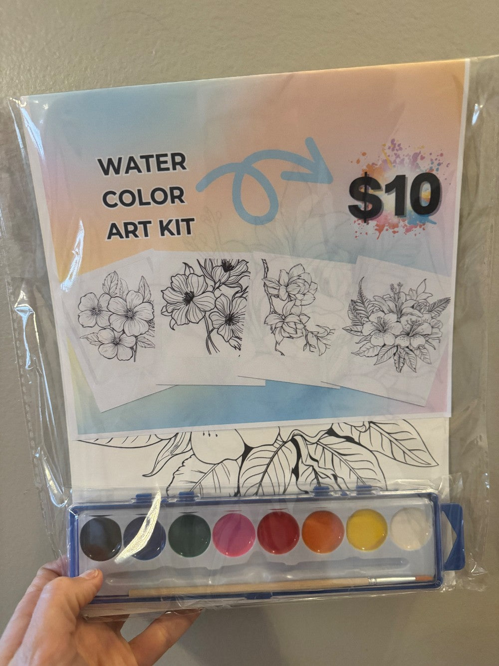Watercolor kit- flowers|3320