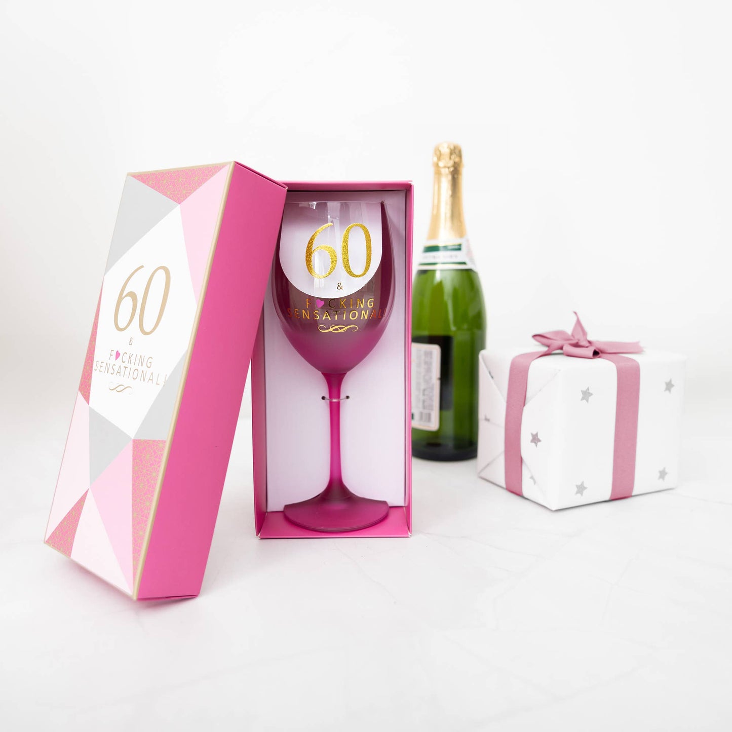 60 & Sensational Wine Glass