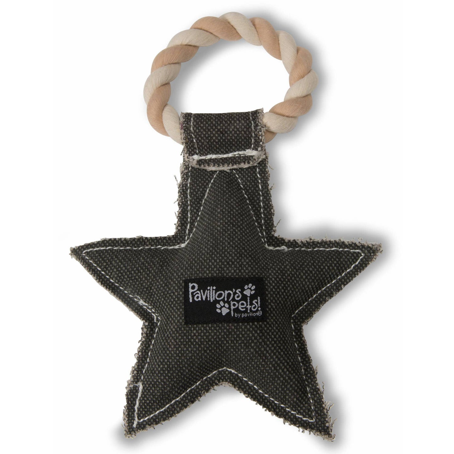 Best Dog Ever - 9.5" Canvas Dog Toy on Rope