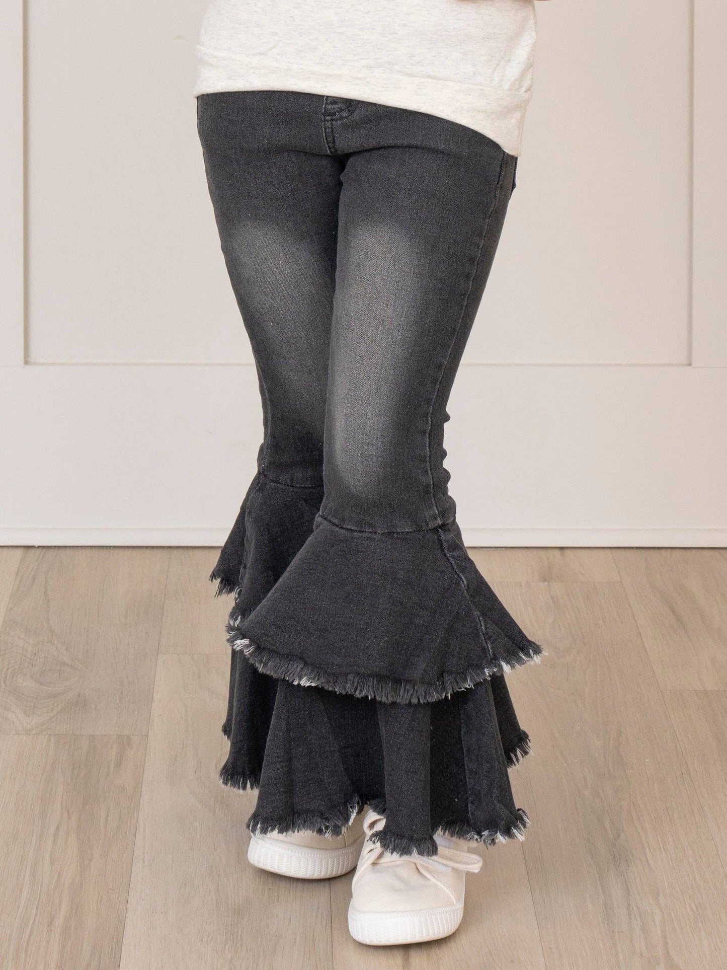 Black Denim Bell Bottoms