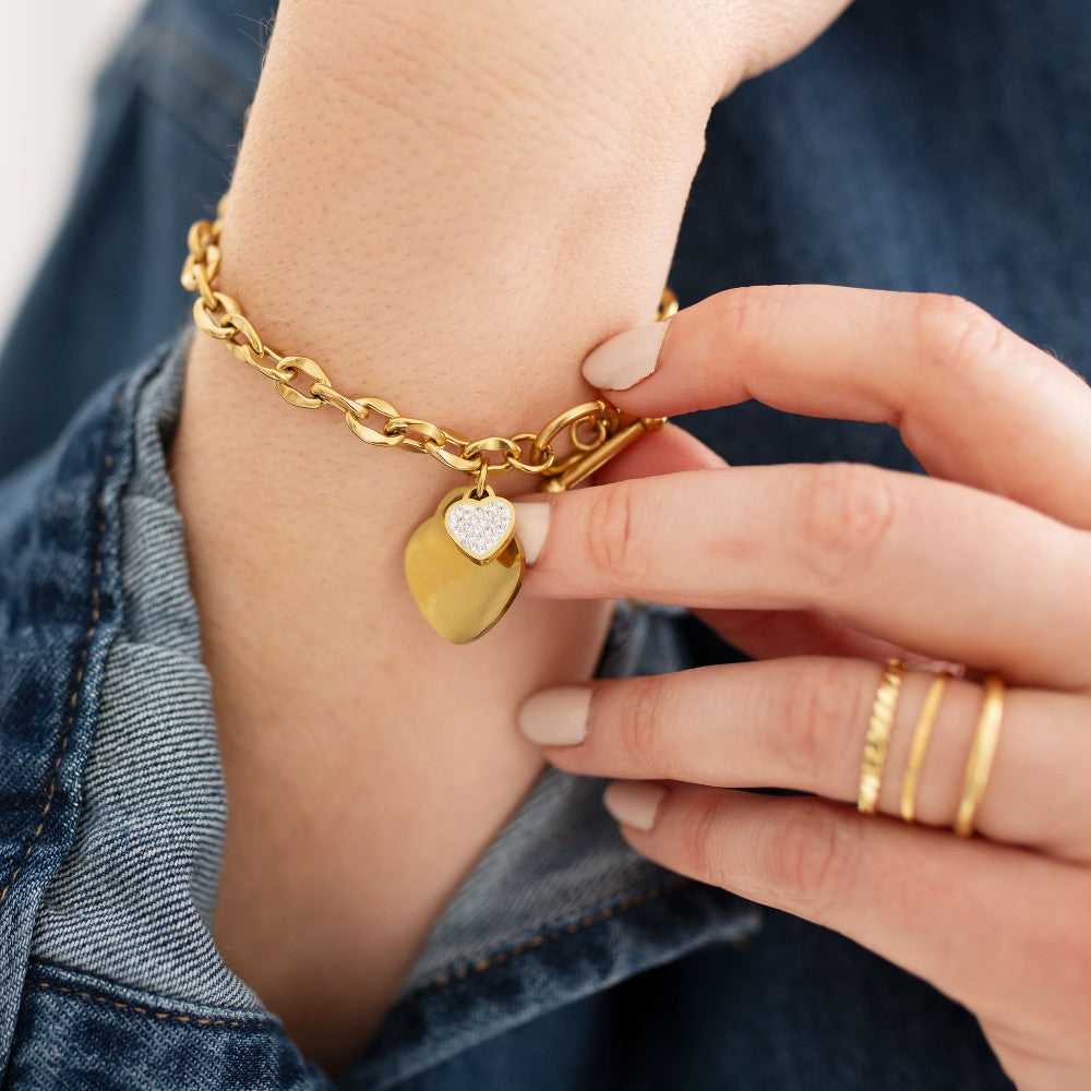 Margot Heart Toggle Bracelet|1311