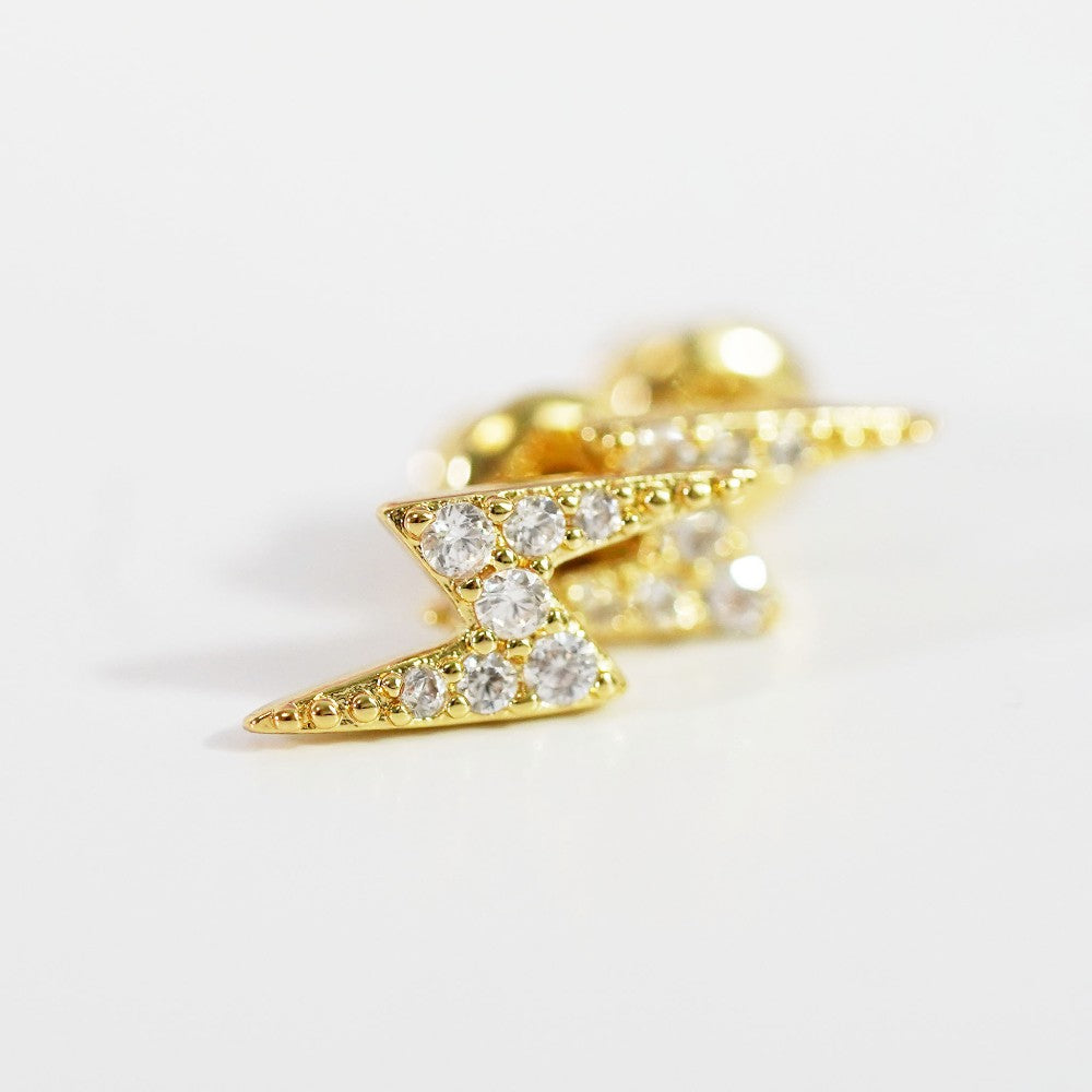 Brynn Lightning Bolt Earrings|1321