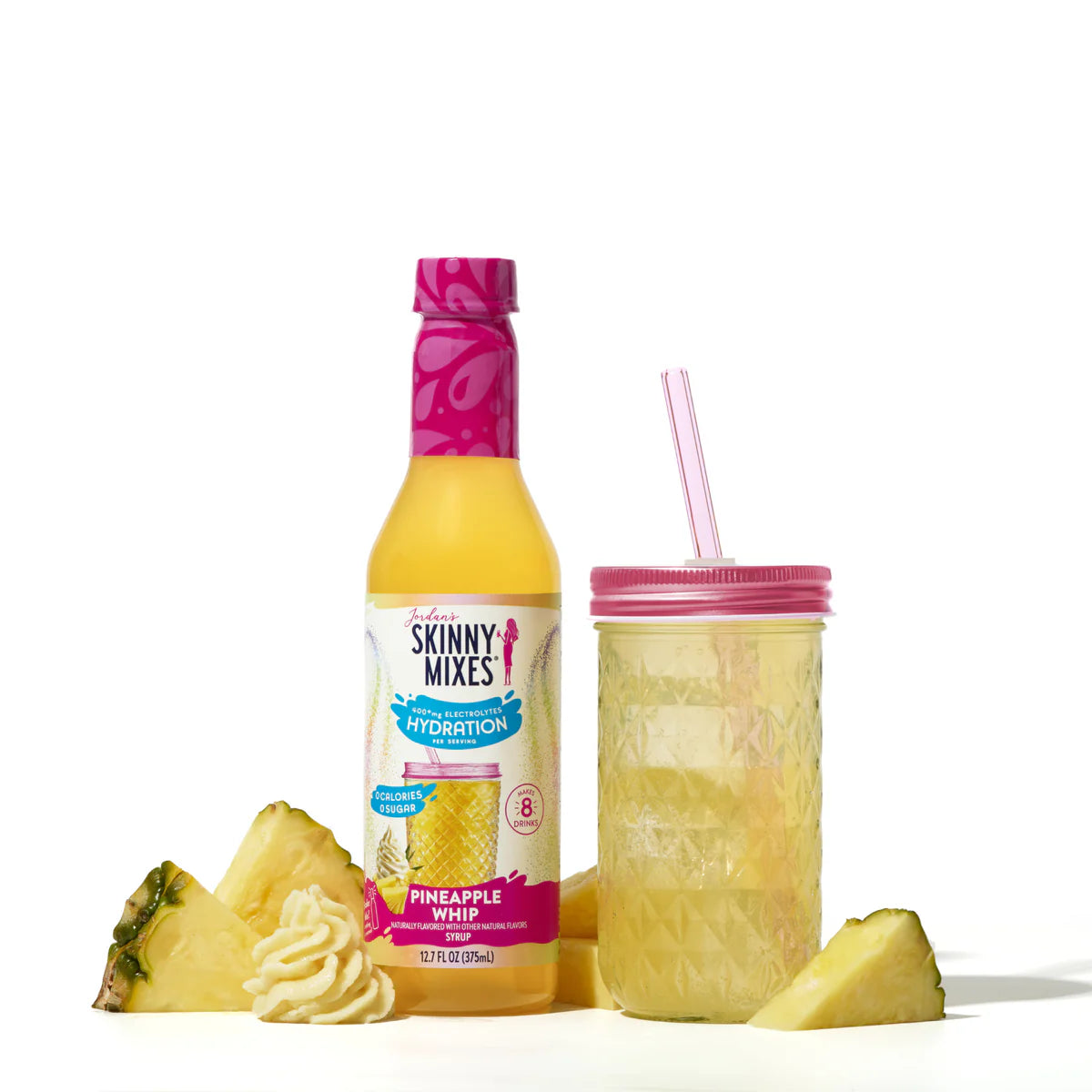Sugar Free Pineapple Whip Hydration Syrup with Electrolytes - 375 Ml
