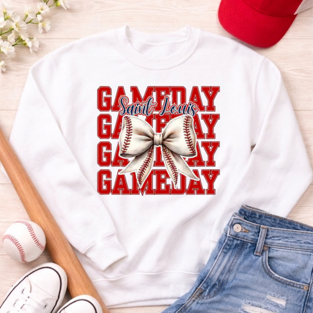St. Louis Game Day Bow Sweatshirt|6951
