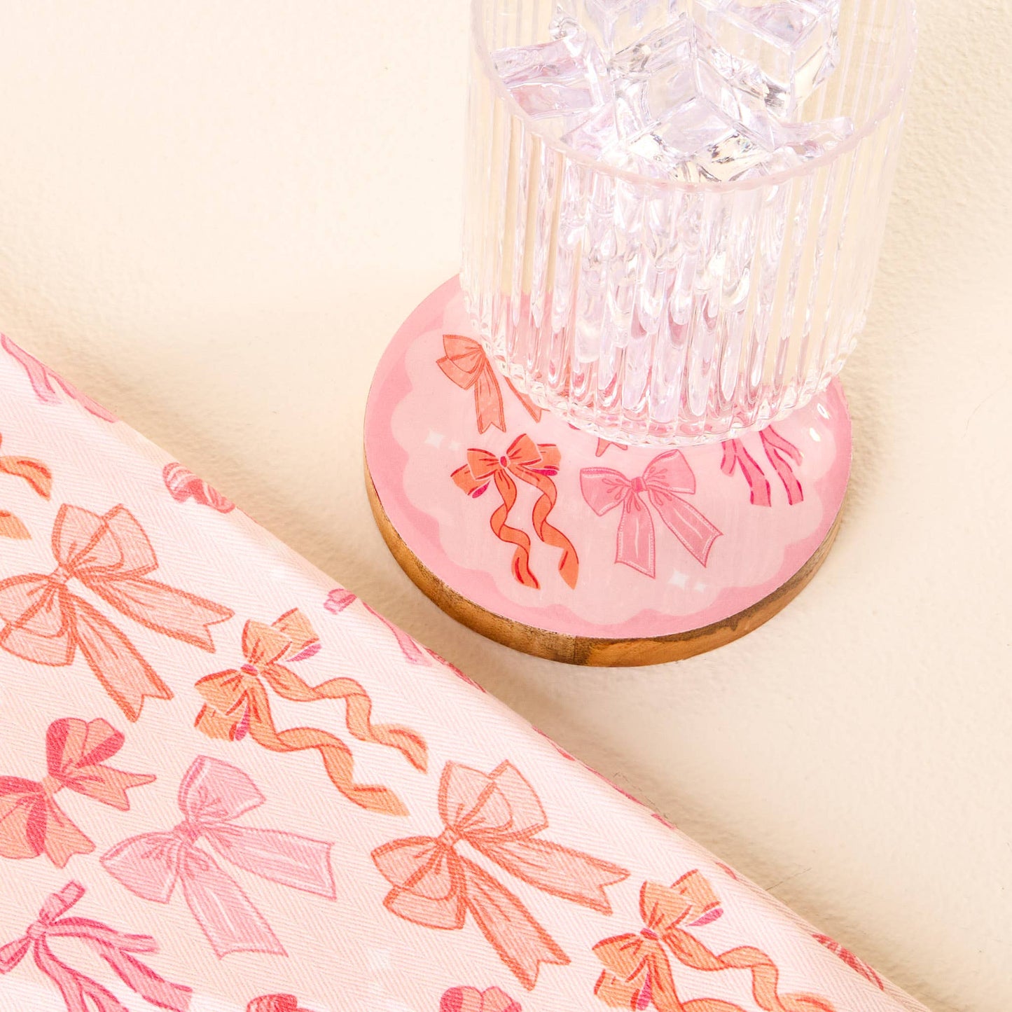 Tea Towel-Blushing Bows