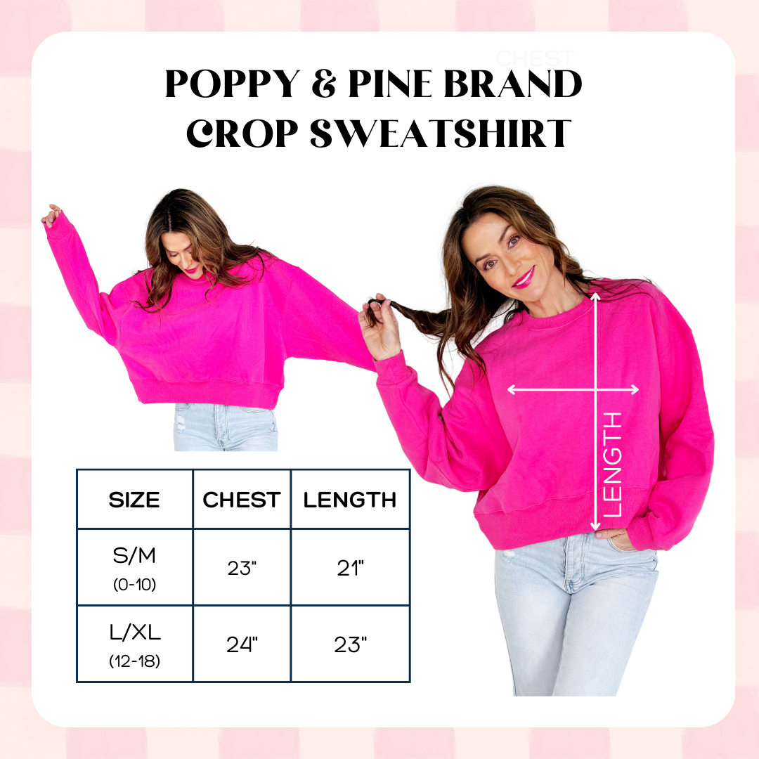 One More Book Puff Crop Sweatshirt