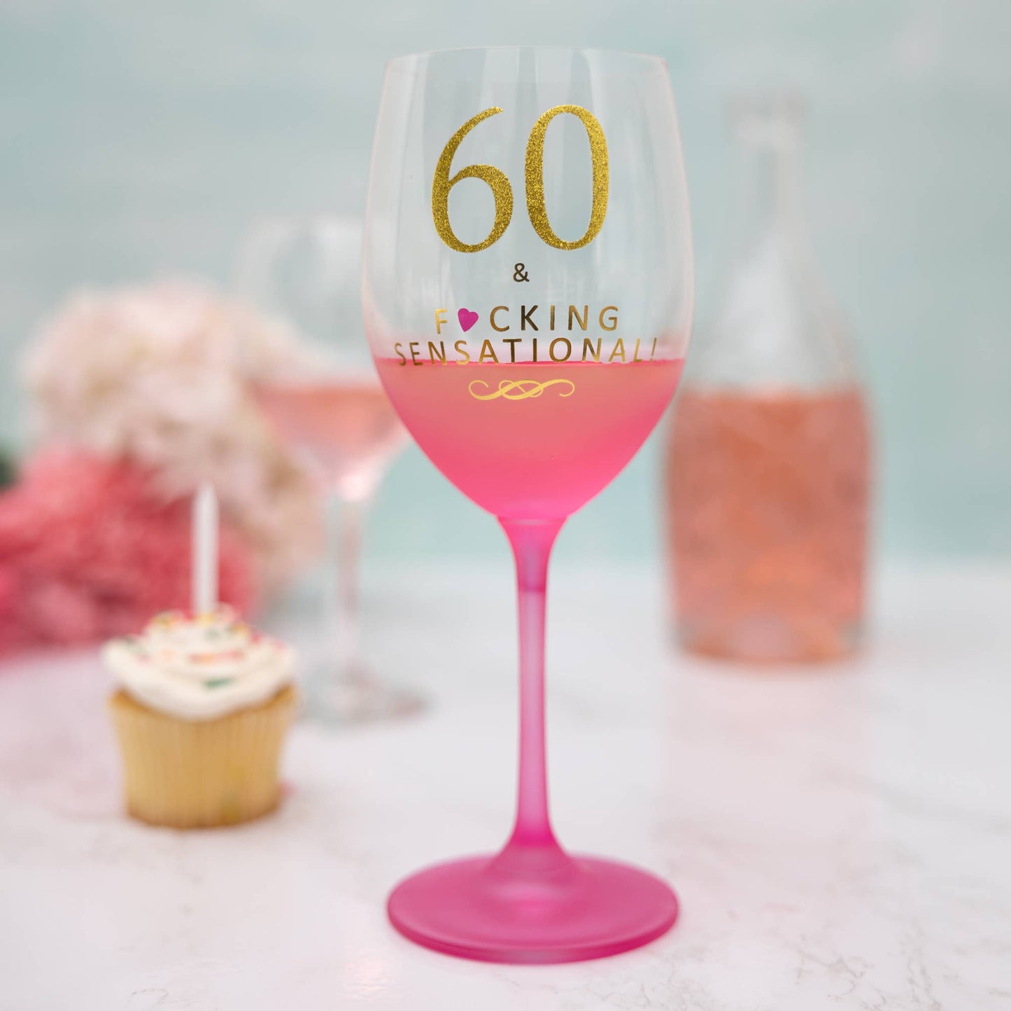 60 & Sensational Wine Glass