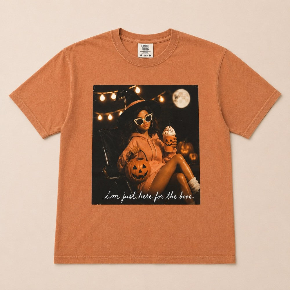 Here For The Boos Barbie Tee|8892