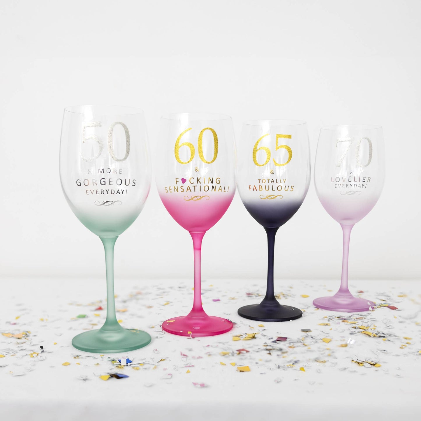 60 & Sensational Wine Glass