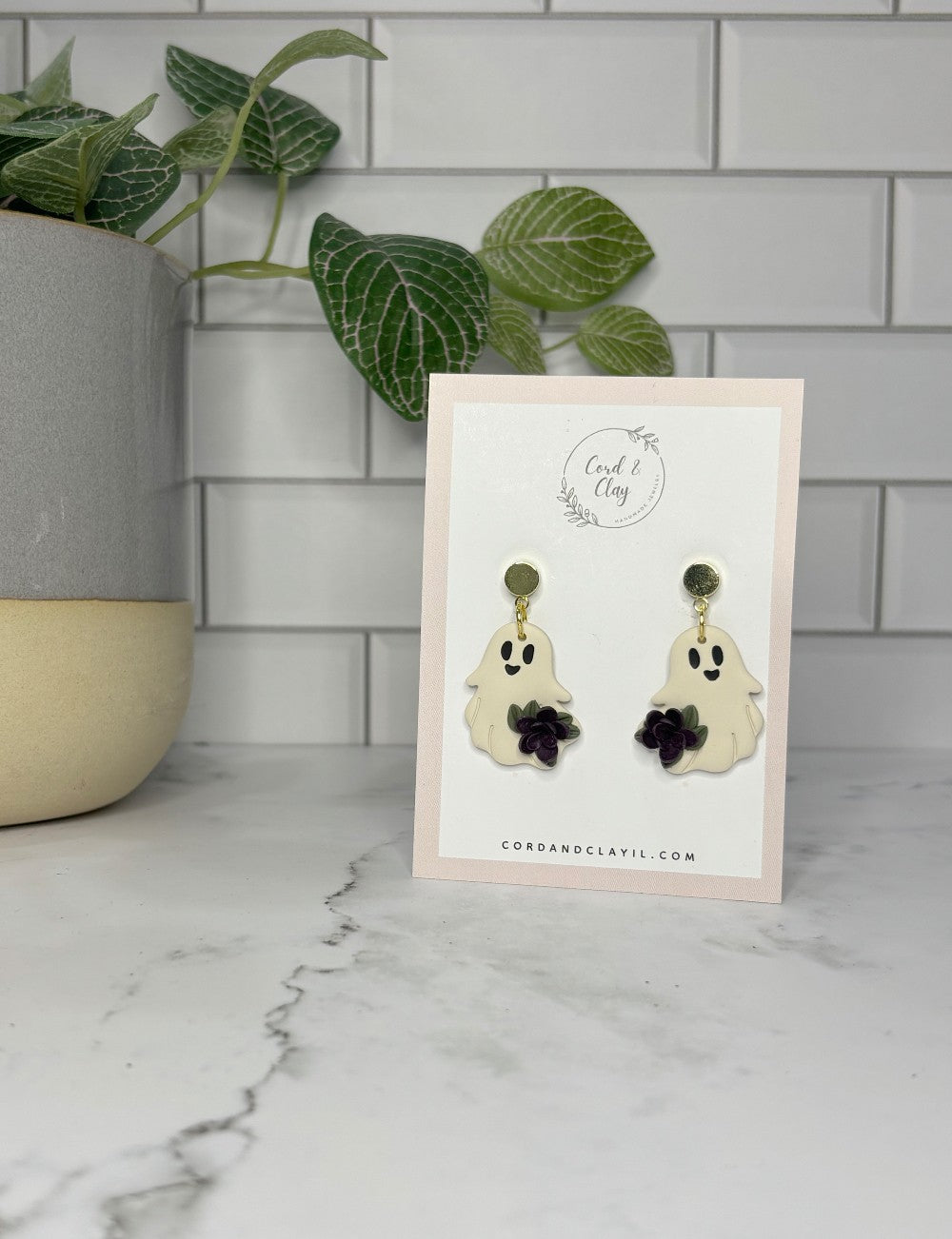 Flowered Ghost Dangles|1543