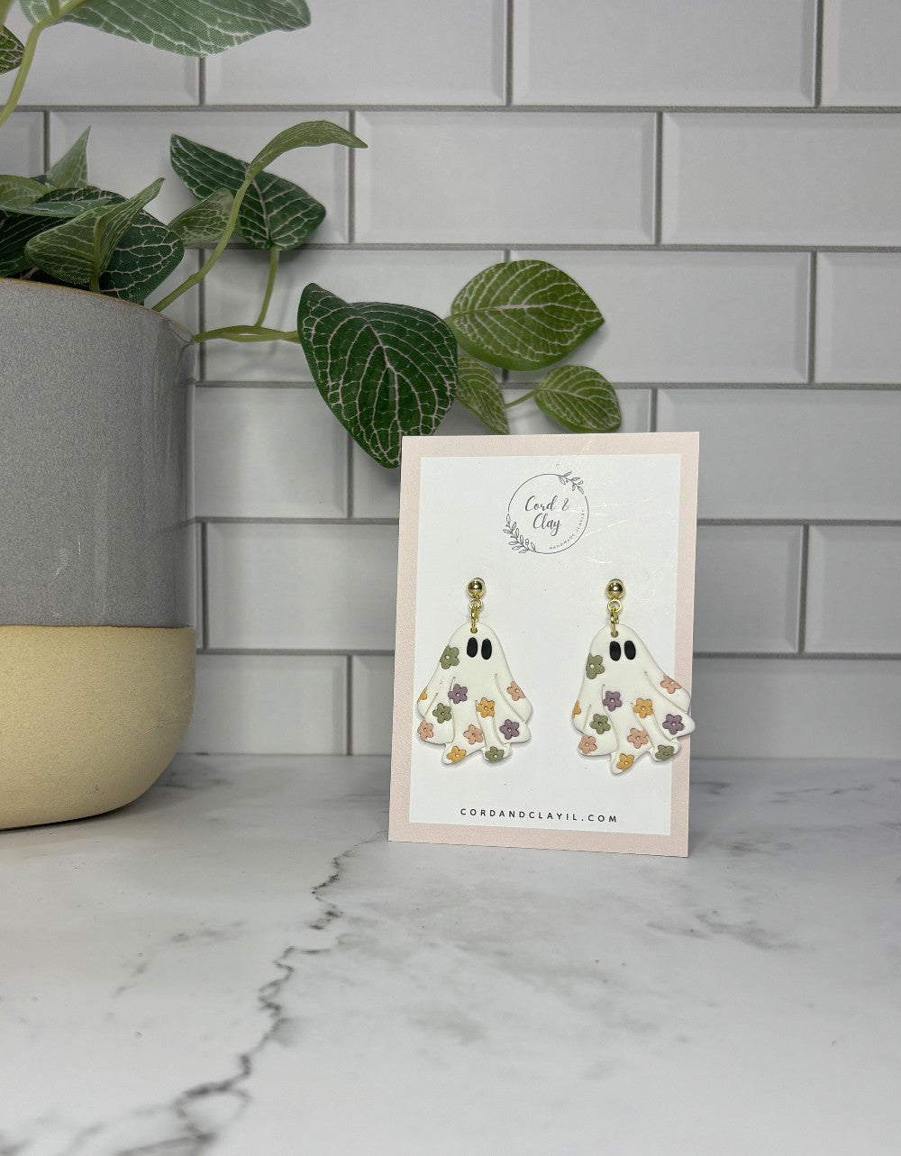Flower Sheet Ghost Dangles|1535