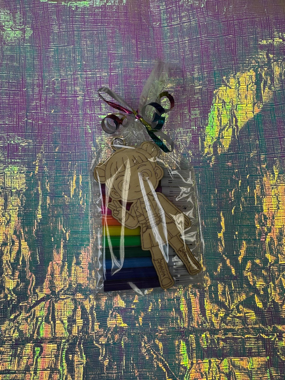 Color Your Own Keychain-Zoey|3816