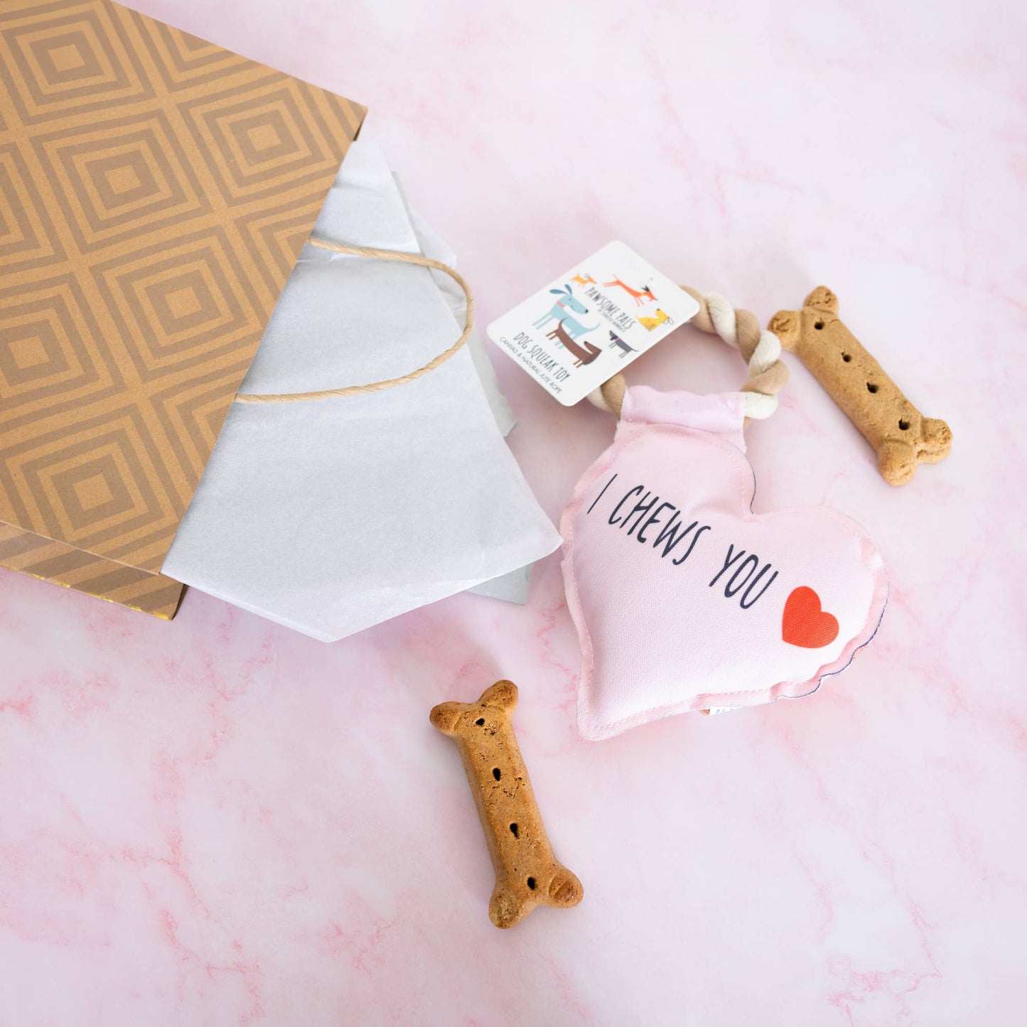 I Chews You - Canvas Dog Toy on a Rope