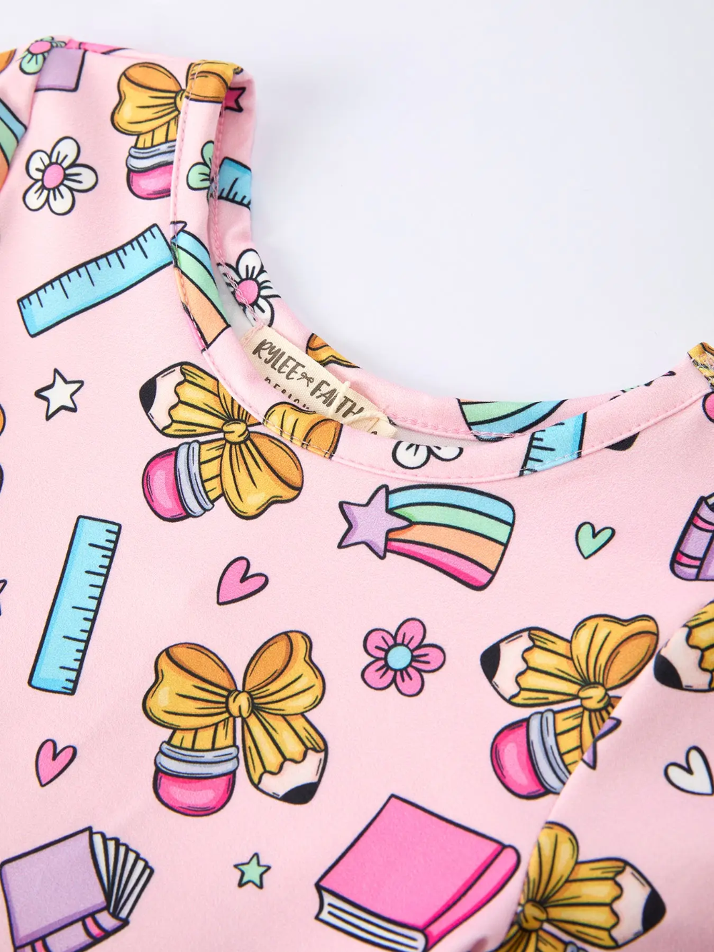 Back To School Rainbow Twirl Dress|7560