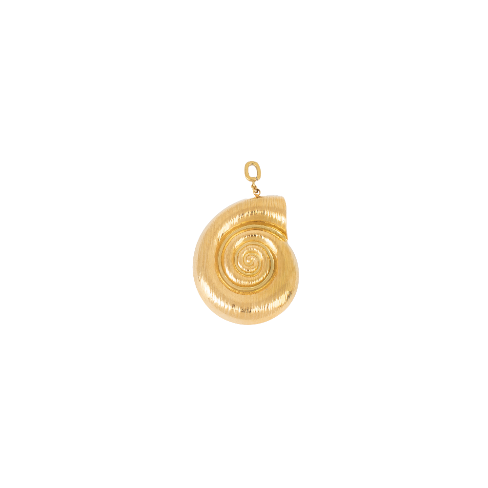 Sundial Shell Charm - Gold|1416