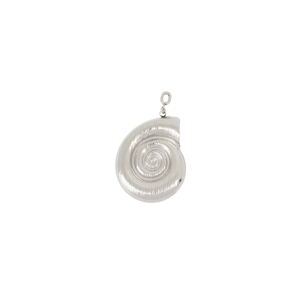 Sundial Shell Charm - Silver|1415