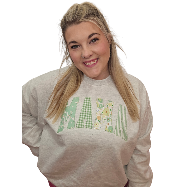Mama Patchwork Sweatshirt|5881