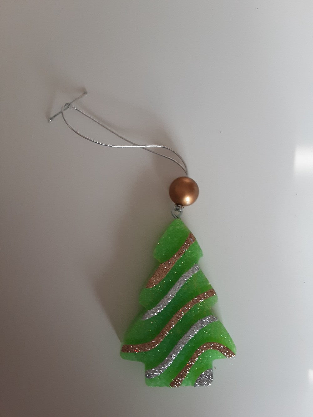 CAR FRESHIE-TREE GLD SIL GLITTER|1758