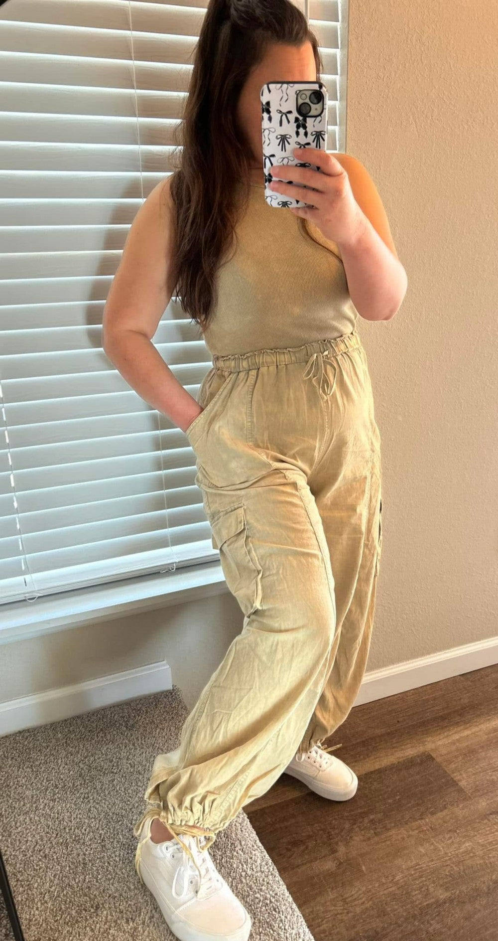Olive Cargo Jumpsuit|760