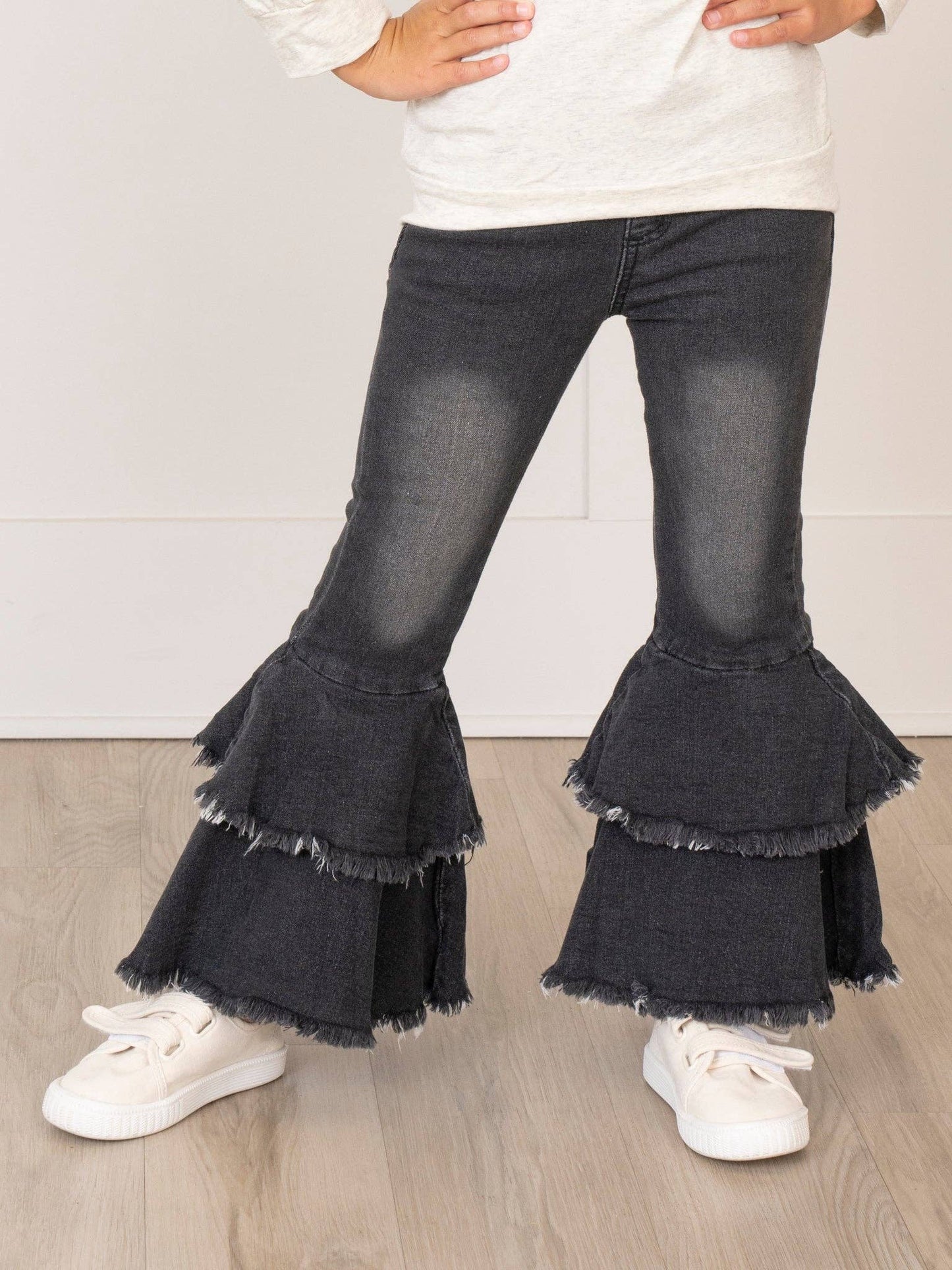 Black Denim Bell Bottoms