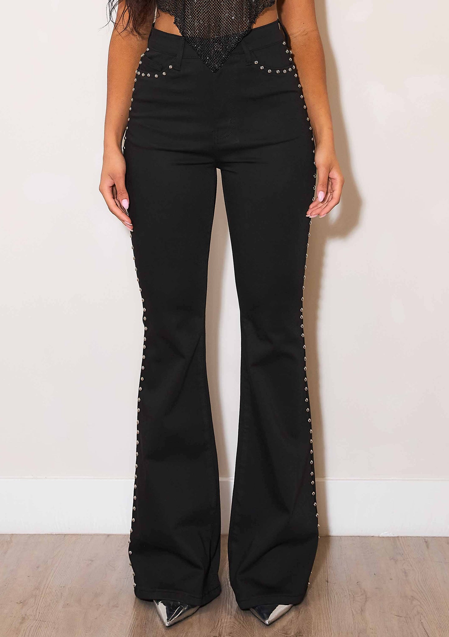 Miley Flare Jeans With Studs