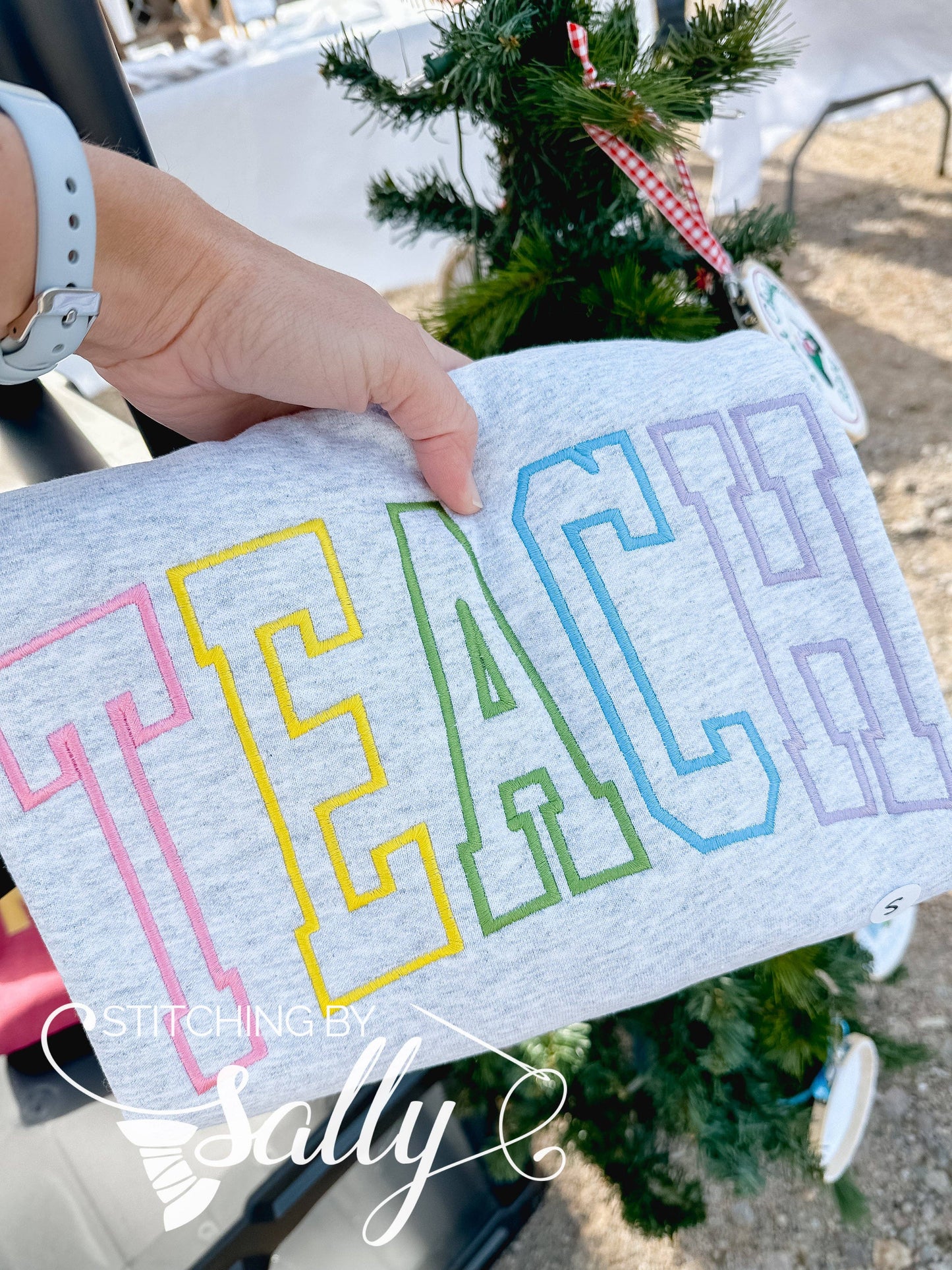 TEACH Embroidered Crew